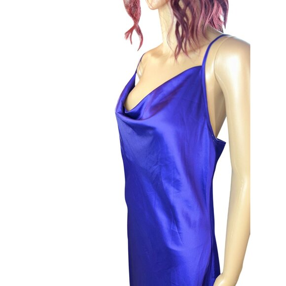 (5 for $25)Forever 21 Satin Slip Dress in Purple Size Small NWT - Picture 7 of 8